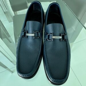 Salvatore Ferragamo Moccasin Loafers - Size 10(Midnight Blue)Excellent condition